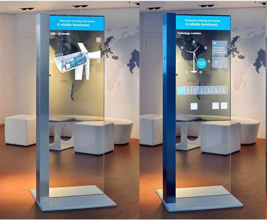 OLED透明屏立式广告机